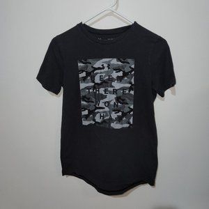 UnderArmour Black Camo Tshirt Youth Boys Large